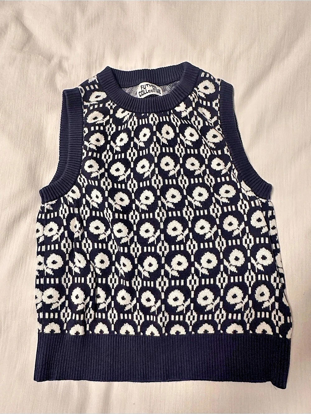 Future Collective with Reese Blutstein Jacquard Sweater Vest Reese Blutstein